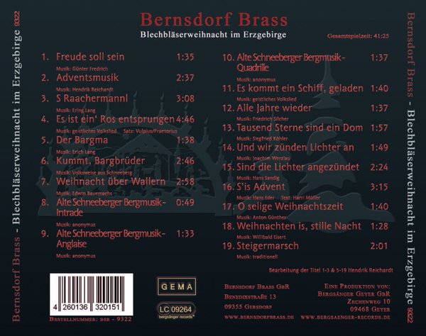 Blechbläserweihnacht im Erzgebirge - Bernsdorf Brass